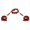 TABOOM Collier D-Ring avec Menottes de poignets Taboom Rouge